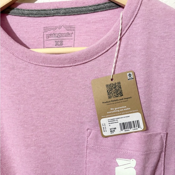 NWT Patagonia Women's Channel Islands Pocket T-Shirt. Size XS or M - Picture 2 of 8